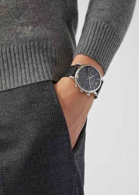 ZEGAREK MĘSKI EMPORIO ARMANI LUIGI AR1828 + BOX (zi091b)