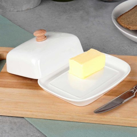 MASELNICZKA MASELNICA CERAMICZNA BIAŁA 139678