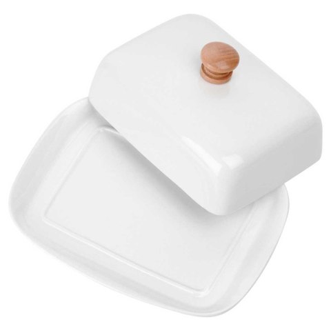 MASELNICZKA MASELNICA CERAMICZNA BIAŁA 139678