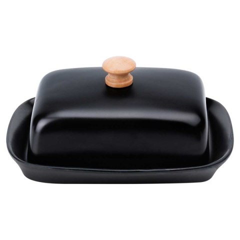 MASELNICZKA MASELNICA CERAMICZNA CZARNA 139677