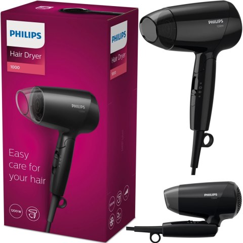 Philips BHC010/10 Suszarka Do Włosów 1200W Składana Turystyczna Czarna PAKO