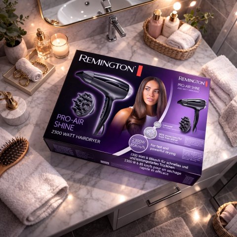 Remington D5215 Suszarka Do Włosów Pro-Air Shine 3 Temperatury 2 Prędkości Remington