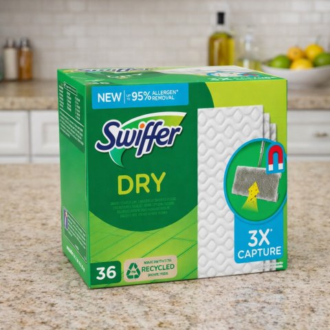 Swiffer Dry Ściereczki Podłogowe Do Mopa - Wkłady Elektrostatyczne 36 szt. Swiffer
