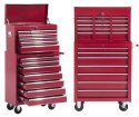 Wózek Narzędziowy 16 Szuflad 61,5 x 33 x 113 cm - Czerwony PAKO