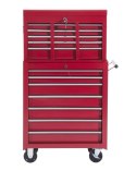 Wózek Narzędziowy 16 Szuflad 61,5 x 33 x 113 cm - Czerwony PAKO
