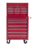 Wózek Narzędziowy 16 Szuflad 61,5 x 33 x 113 cm - Czerwony PAKO