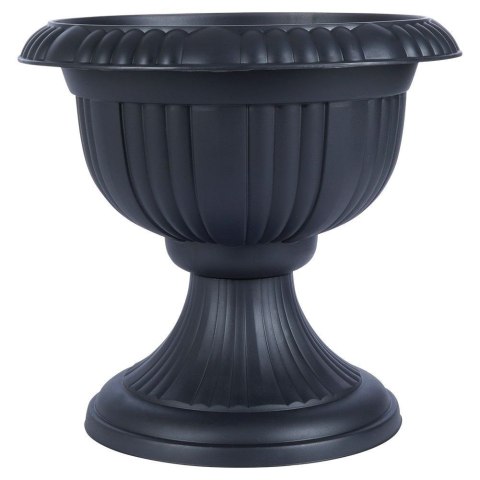 Doniczka ogrodowa plastikowa szara kielich 39x36 cm VILDE 339423