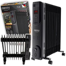 Grzejnik Olejowy Czarny LED z Pilotem (11 żeberek) 2500W CAMRY CR 7813 CAMRY