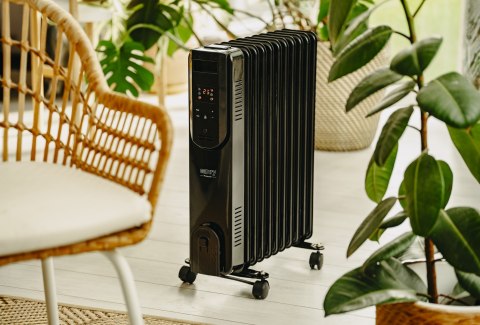 Grzejnik Olejowy Czarny LED z Pilotem (11 żeberek) 2500W CAMRY CR 7813 CAMRY