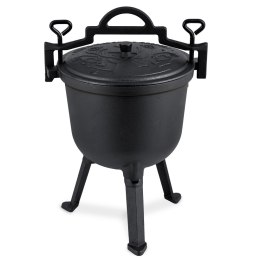 Kociołek żeliwny 8l garnek myśliwski pieczonki na ognisko grill BD-482 348200
