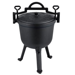 Kociołek żeliwny emaliowany garnek 8l na ognisko grill BD-481 348100