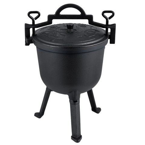 Kociołek żeliwny emaliowany garnek 8l na ognisko grill BD-481 348100