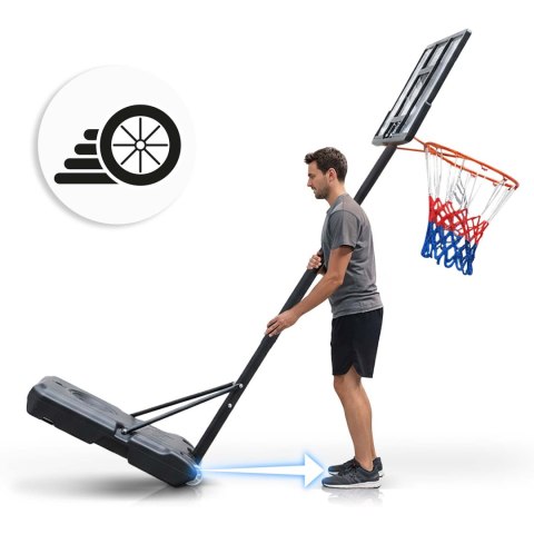 Kosz do koszykówki 150-210cm regulowany duży stabilny wolnostojący Neo-Sport NS-280