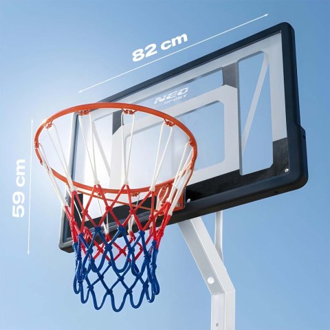 Kosz do koszykówki 150-260cm regulowany wolnostojący stabilny mobilny Neo-Sport NS-281