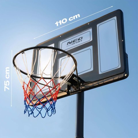 Kosz do koszykówki regulowany 135-300cm stabilny duży Neo-Sport NS-282