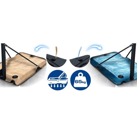 Kosz do koszykówki regulowany 135-300cm stabilny duży Neo-Sport NS-282