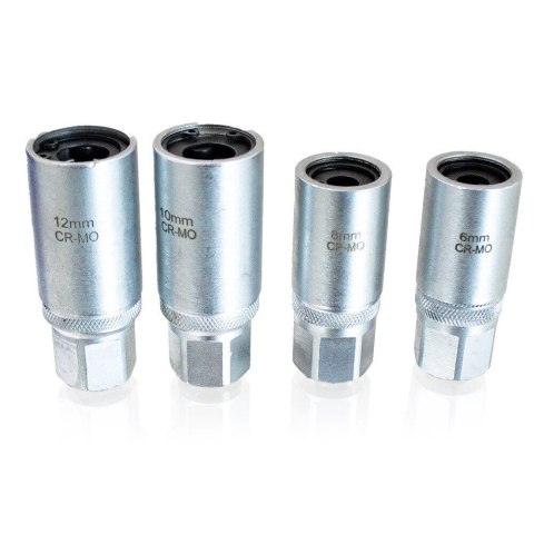 Zestaw wkrętaków do śrub dwustronnych 4 wkrętaki 1/2" 6-12mm