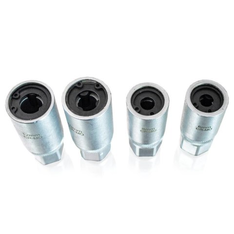 Zestaw wkrętaków do śrub dwustronnych 4 wkrętaki 1/2" 6-12mm