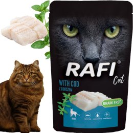 RAFI Karma Mokra Pasztet Dla Kota z Dorszem 100g - 1 szt. RAFI