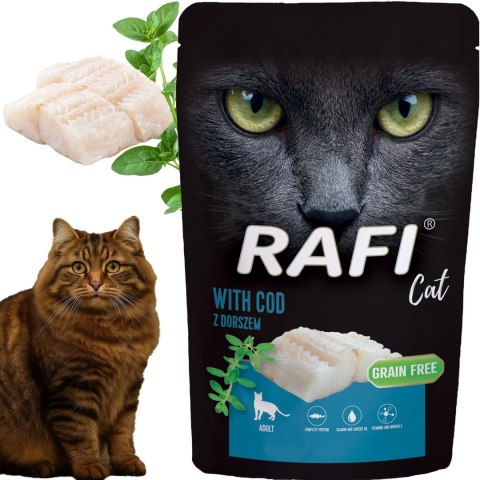 RAFI Karma Mokra Pasztet Dla Kota z Dorszem 100g - 1 szt. RAFI