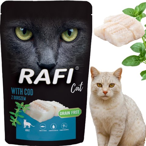 RAFI Karma Mokra Pasztet Dla Kota z Dorszem 100g - 1 szt. RAFI