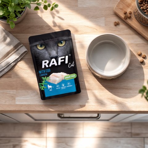RAFI Karma Mokra Pasztet Dla Kota z Dorszem 100g - 1 szt. RAFI