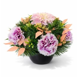 Stroik na cmentarz kompozycja kwiatowa na grób sztuczne kwiaty