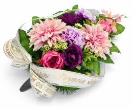 Wiązanka pogrzebowa wieniec na pogrzeb sztuczne kwiaty