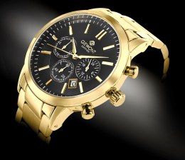 Zegarek Męski Giewont Chronograph Sapphire Złoto Czarny GW8510-B5