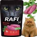 RAFI Karma Mokra Pasztet Dla Kota z Cielęciną 100g - 1 szt. RAFI