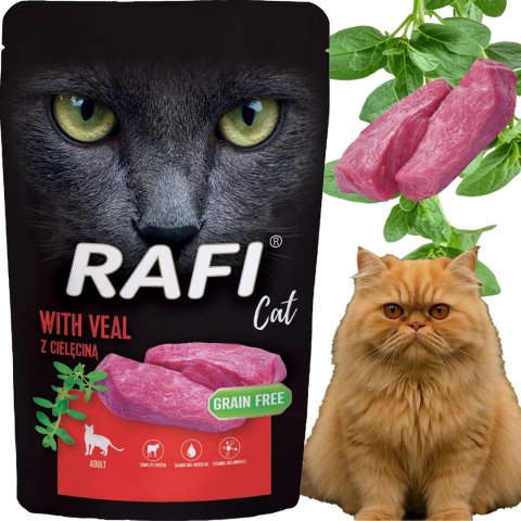 RAFI Karma Mokra Pasztet Dla Kota z Cielęciną 100g - 1 szt. RAFI