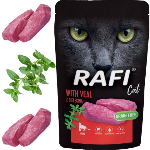 RAFI Karma Mokra Pasztet Dla Kota z Cielęciną 100g - 1 szt. RAFI