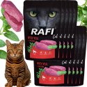 RAFI Karma Mokra Pasztet Dla Kota z Cielęciną 100g x 10 szt. RAFI