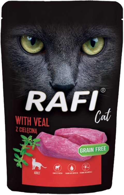 RAFI Karma Mokra Pasztet Dla Kota z Cielęciną 100g x 40 szt. RAFI