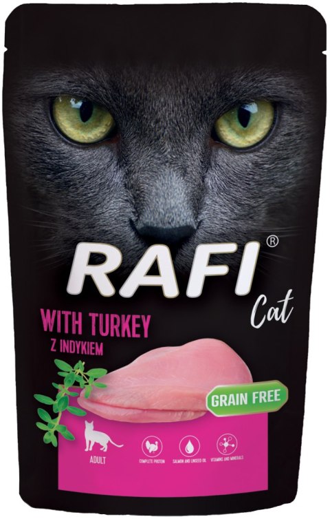 RAFI Karma Mokra Pasztet Dla Kota z Indykiem 100g x 40 szt. RAFI