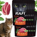 RAFI Karma Mokra Pasztet Dla Kota z Kaczką 100g x 10 szt. RAFI