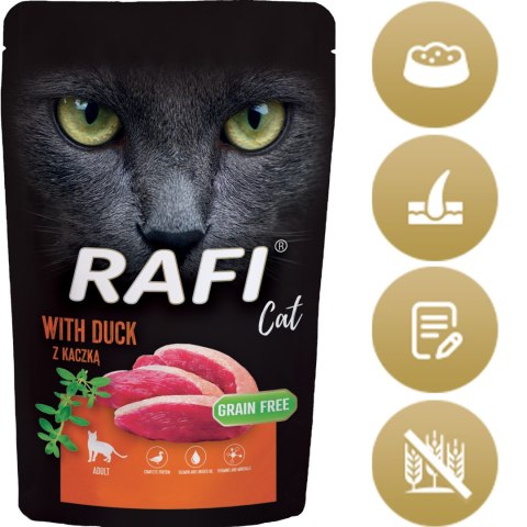 RAFI Karma Mokra Pasztet Dla Kota z Kaczką 100g x 40 szt. RAFI