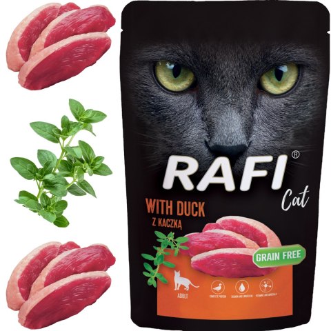 RAFI Karma Mokra Pasztet Dla Kota z Kaczką 100g x 40 szt. RAFI