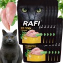 RAFI Karma Mokra Pasztet Dla Kota z Kurczakiem 100g x 10 szt. RAFI