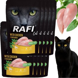 RAFI Karma Mokra Pasztet Dla Kota z Kurczakiem 100g x 10 szt. RAFI