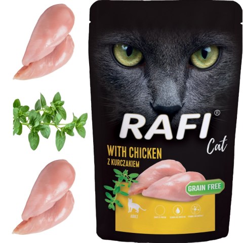RAFI Karma Mokra Pasztet Dla Kota z Kurczakiem 100g x 10 szt. RAFI