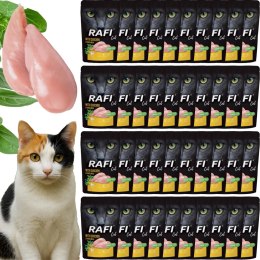 RAFI Karma Mokra Pasztet Dla Kota z Kurczakiem 100g x 40 szt. RAFI