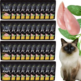 RAFI Karma Mokra Pasztet Dla Kota z Kurczakiem 100g x 40 szt. RAFI