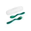 Sztućce w etui zielone AKUKU