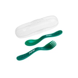 Sztućce w etui zielone AKUKU