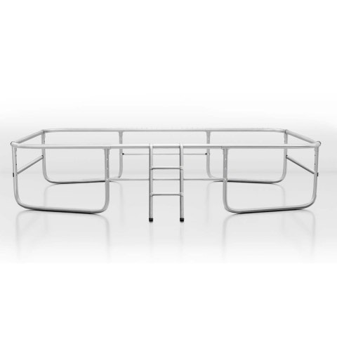 Trampolina ogrodowa prostokątna 12x8ft/366x244cm z siatką zewnętrzną i drabinką Neo-Sport