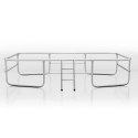 Trampolina ogrodowa prostokątna 14x10ft/427x305cm z siatką zewnętrzną i drabinką Neo-Sport