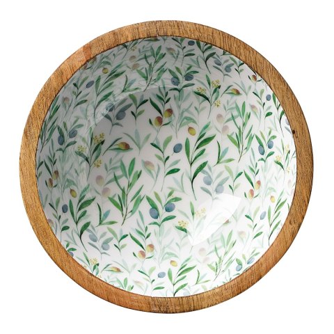 Miska z drewna mango, śred. 20 x 8 cm, oliwki
