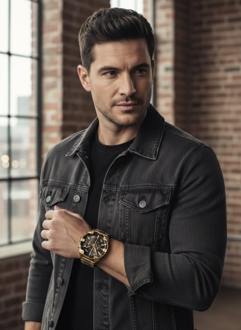 ZEGAREK MĘSKI DIESEL Spiked Chronograph DZ4678 + BOX