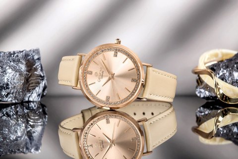 Zegarek Damski Giewont Sapphire Różowe Złoto GW5390-A5